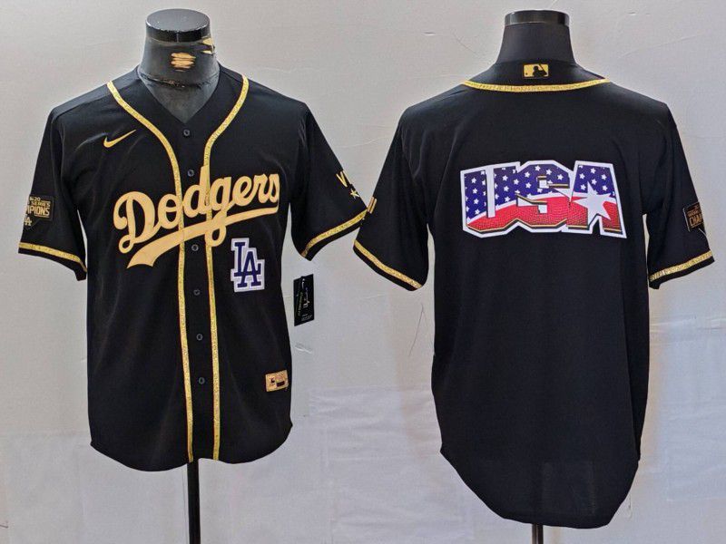 Men Los Angeles Dodgers Blank Black gold Fashion Nike Game MLB Jersey style 7063->philadelphia phillies->MLB Jersey